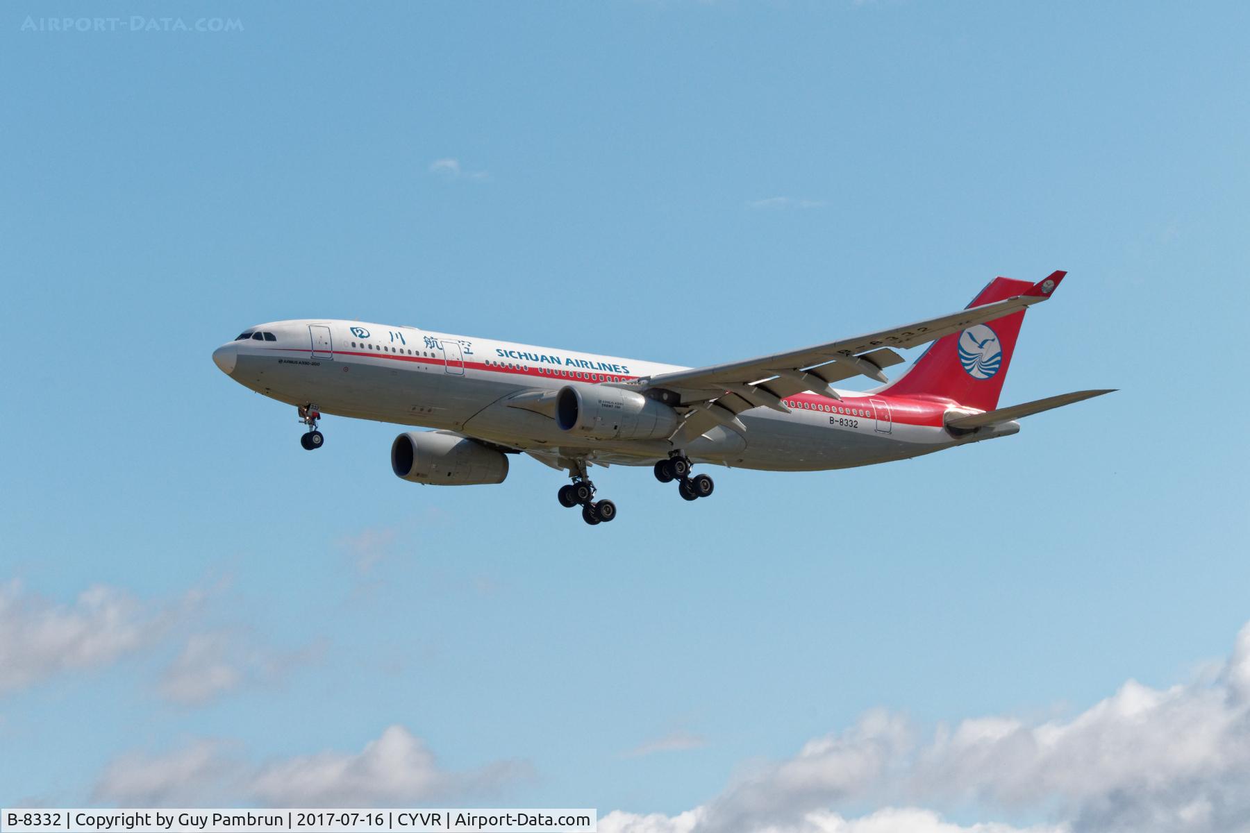 B-8332, 2015 Airbus A330-243 C/N 1662, Landing