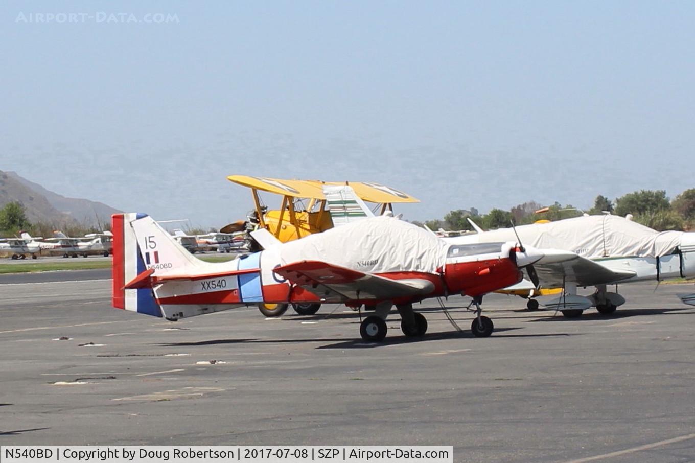 N540BD, 1973 Scottish Aviation Bulldog T.1 C/N BH120/232, 1973 Scottish Aviation BULLDOG Mdl 120/121 side by side military trainer, Lycoming O-540-A1B5D 200 Hp