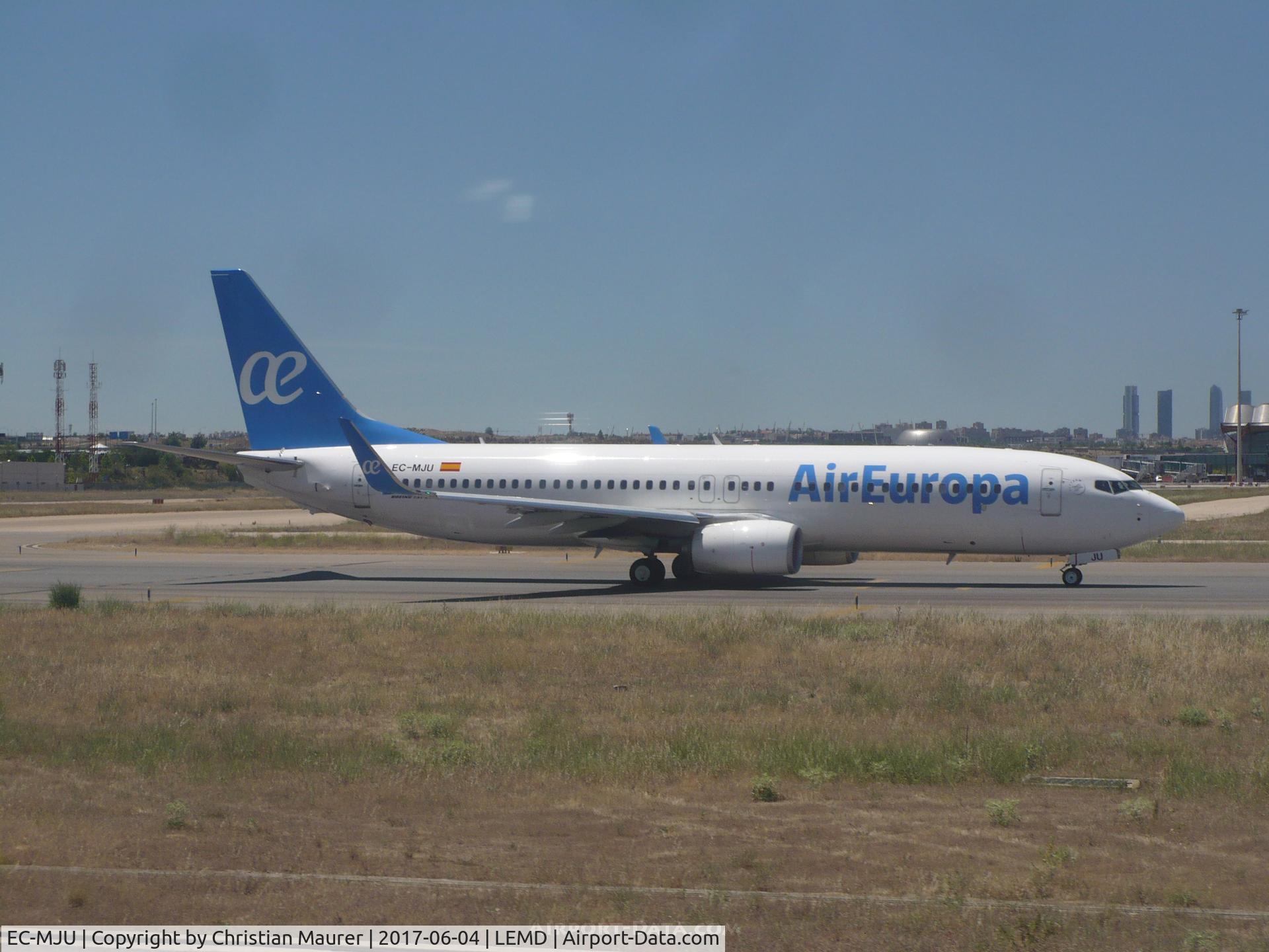 EC-MJU, 2016 Boeing 737-85P C/N 60584, Air Europa