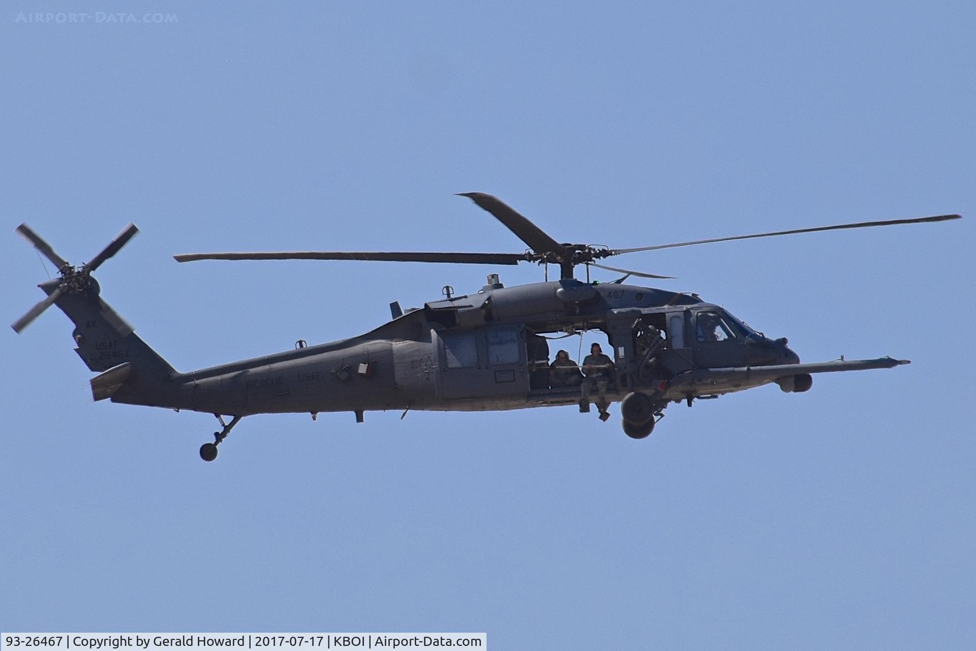 93-26467, 1993 Sikorsky MH-60L Pave Hawk C/N unknown, Returning to BOI.  210th Rescue Sq., 176th Wing, Alaska ANG.
