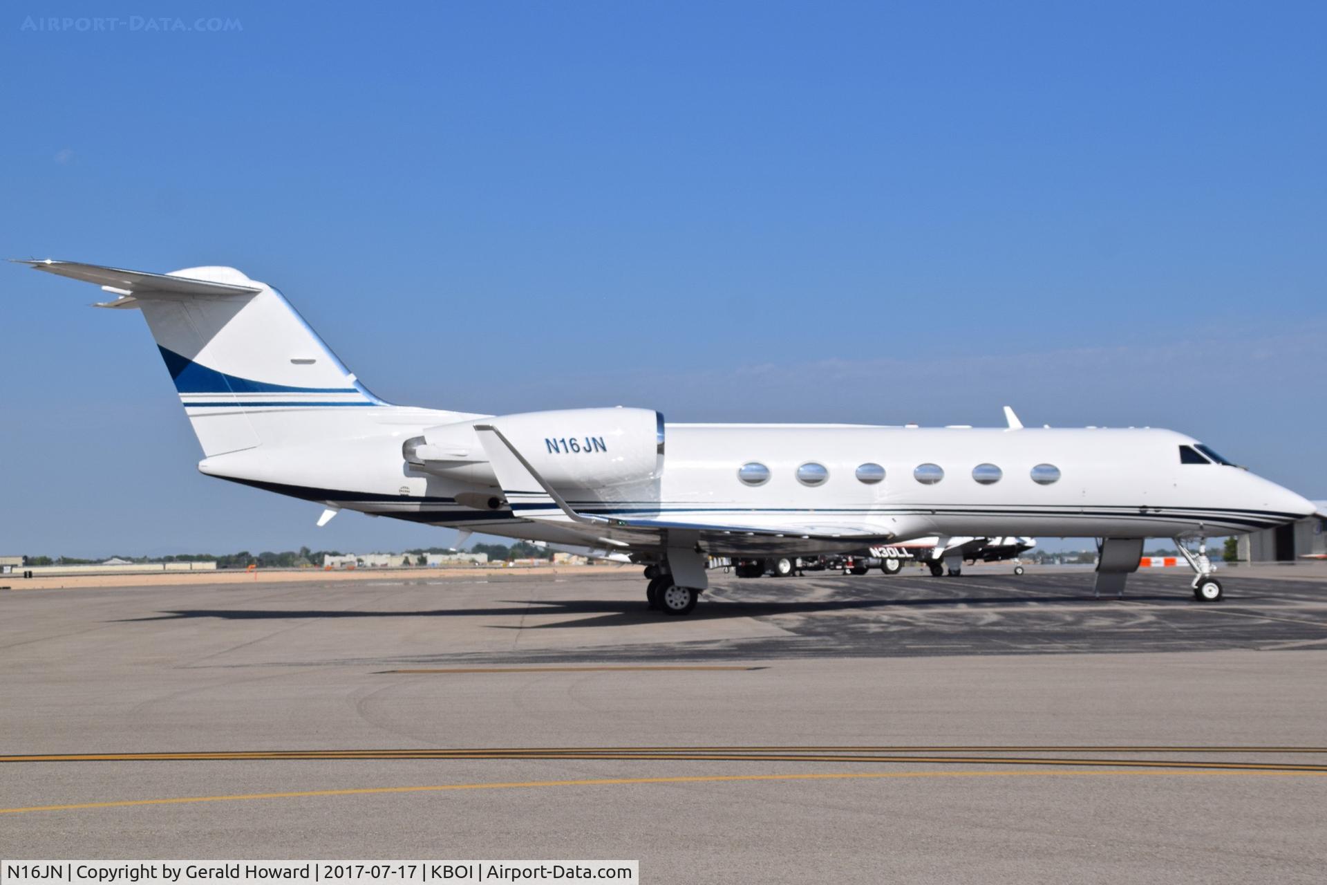 N16JN, 1996 Gulfstream Aerospace G-IV C/N 1292, Parked on north GA ramp.