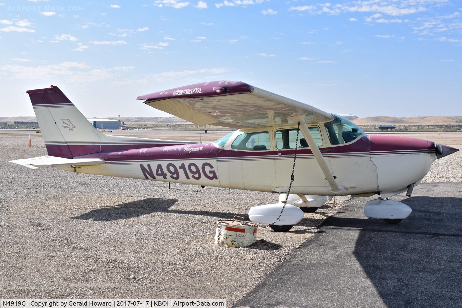 N4919G, Cessna 172N C/N 17273466, Parked in an out of the way spot on the north side of airport.