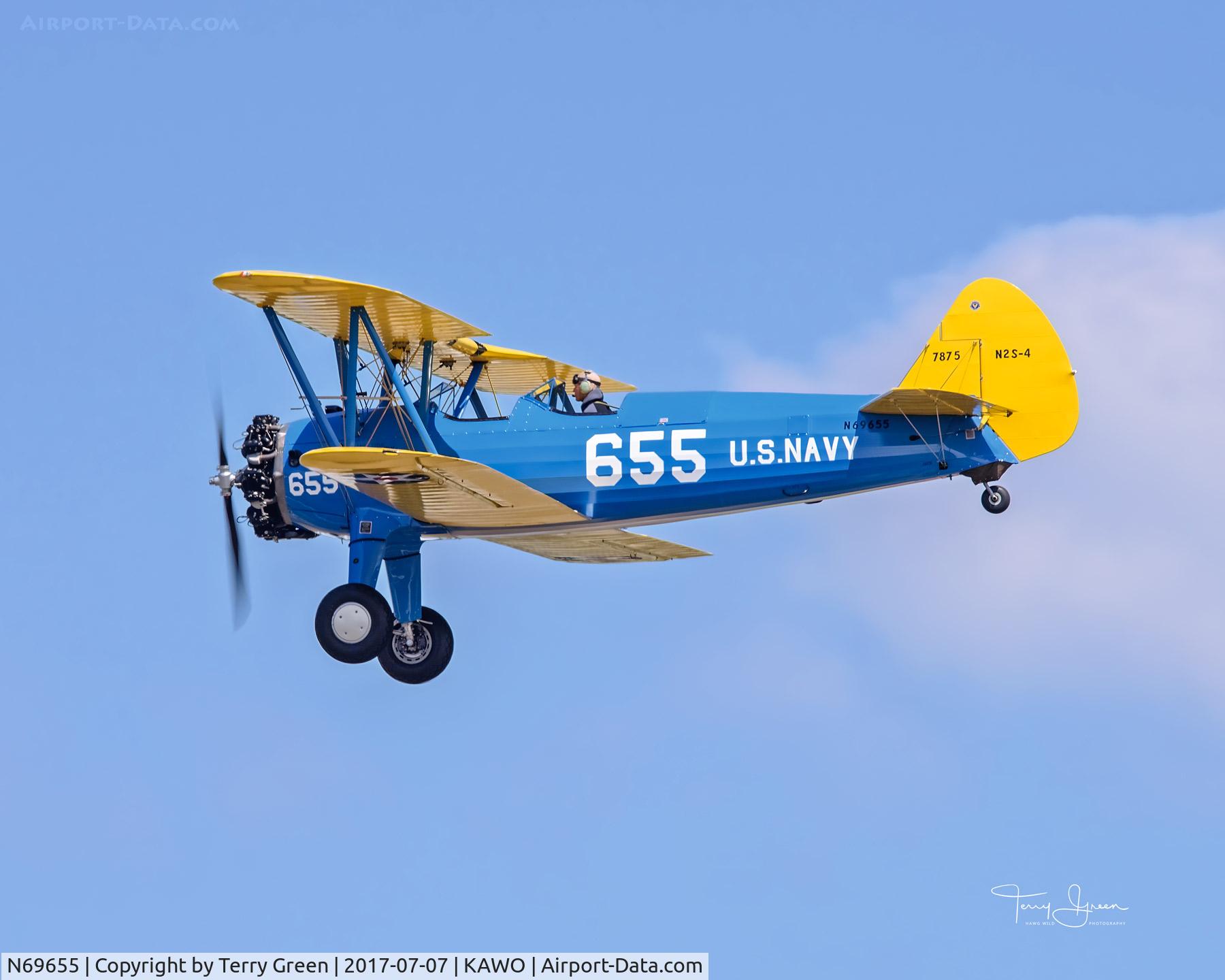 N69655, 1942 Boeing A75N1(PT17) C/N 75-3622, 2017 Arlington Fly-In