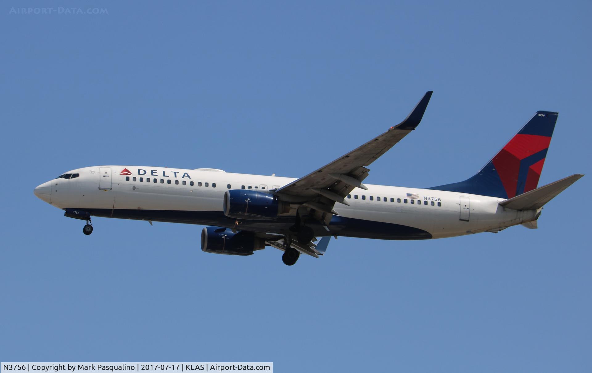 N3756, 2001 Boeing 737-832 C/N 30493, Boeing 737-800