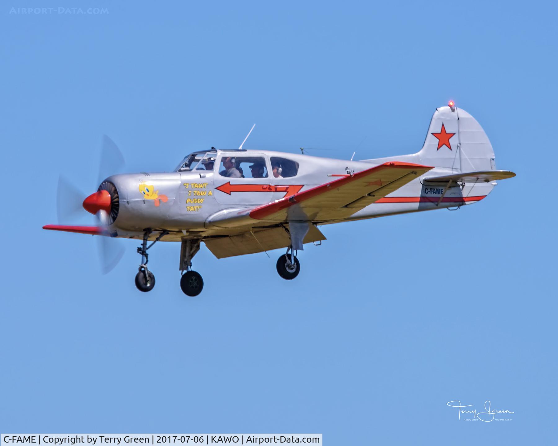 C-FAME, 1979 Yakovlev Yak-18T C/N 22202032418, 2017 ARLINGTON FLY-IN