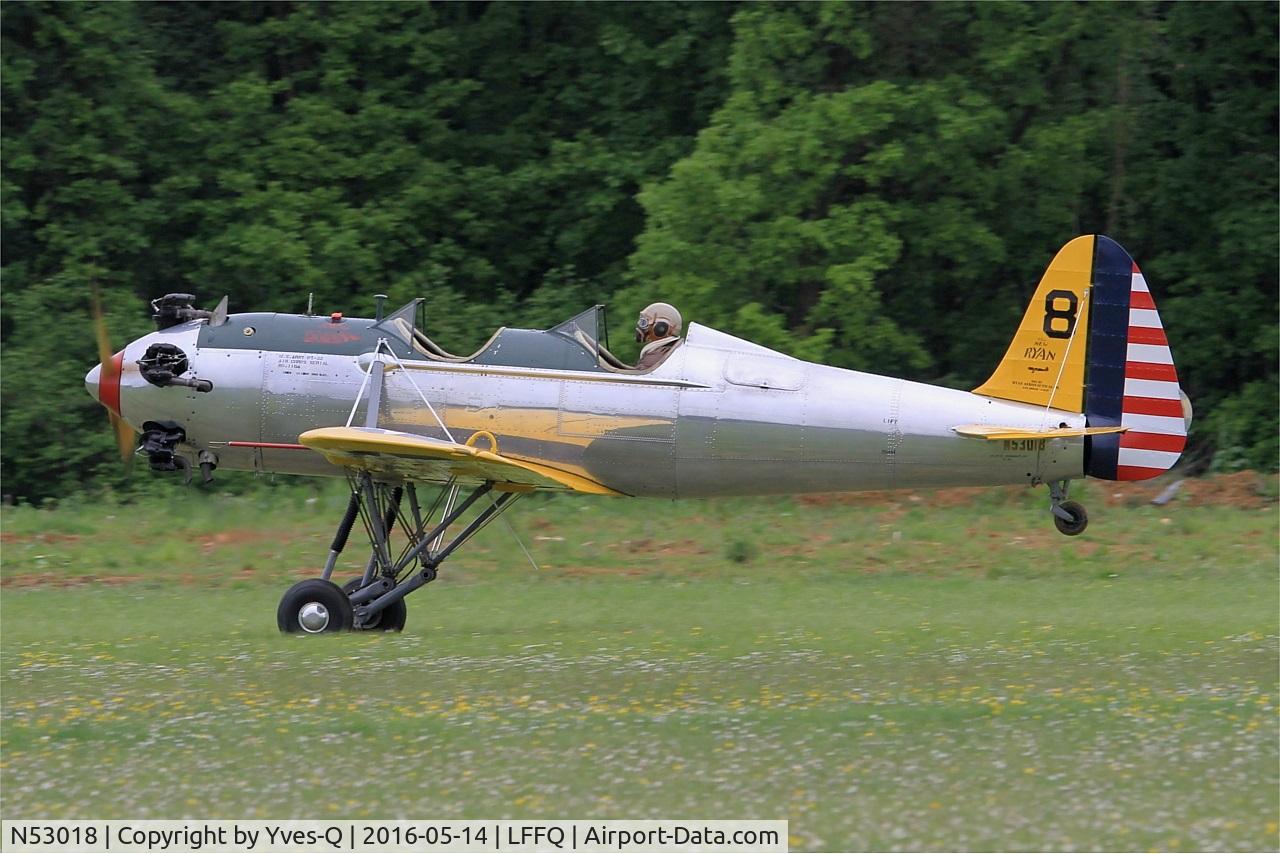 N53018, 1941 Ryan Aeronautical ST3KR C/N 1164, Ryan Aeronautical ST3KR, Take off rwy 28, La Ferté-Alais airfield (LFFQ) Airshow 2016