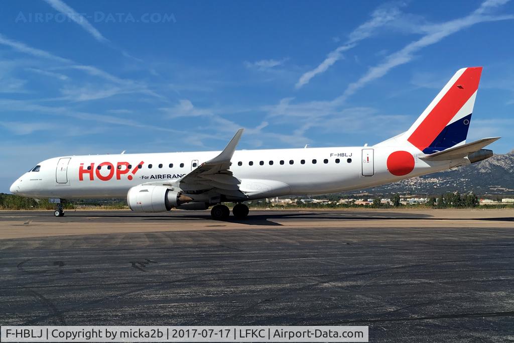 F-HBLJ, 2009 Embraer 190LR (ERJ-190-100LR) C/N 19000133, Parked