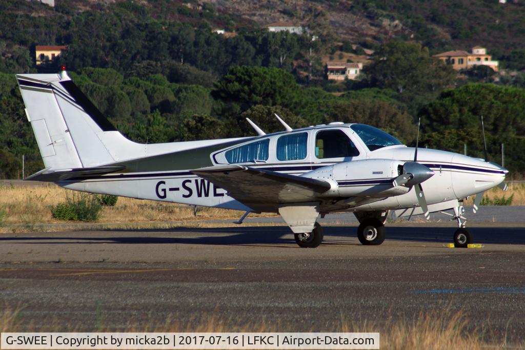 G-SWEE, 1971 Beech 95-B55 Baron Baron C/N TC-1406, Parked