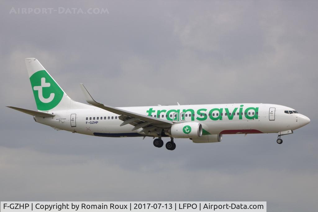 F-GZHP, 2000 Boeing 737-8K2 C/N 44566, Landing