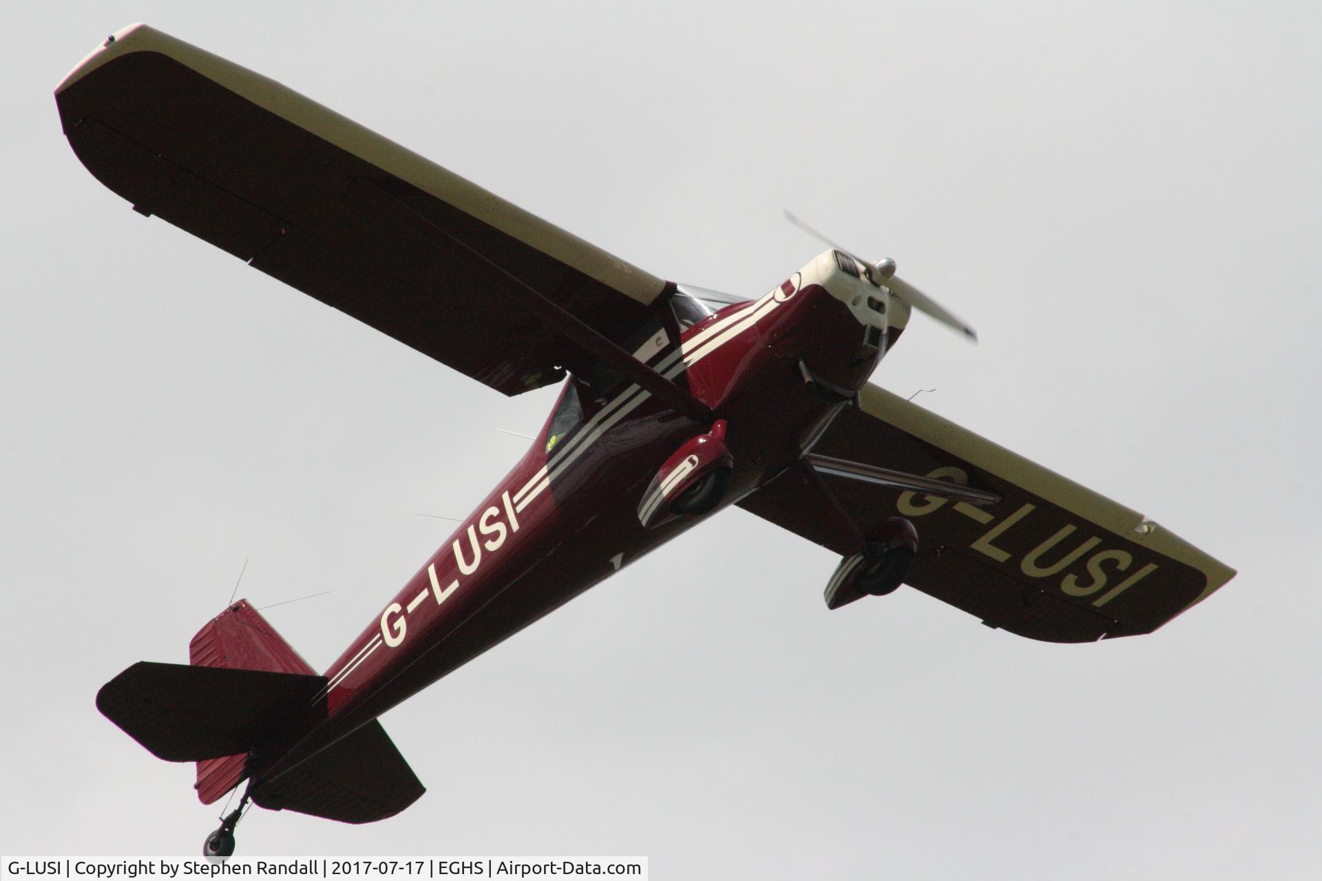 G-LUSI, 1951 Luscombe 8F Silvaire C/N 6770, At Henstridge, July 2017 using EOS 400D with Canon 75-300 zoom lens