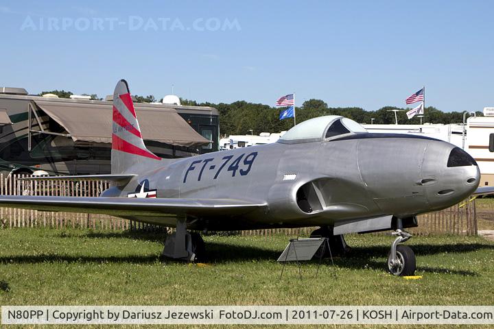 N80PP, Lockheed F-80-C-10 C/N 48-868, Lockheed F-80-C-10 Shooting Star CN 48-868, N80PP