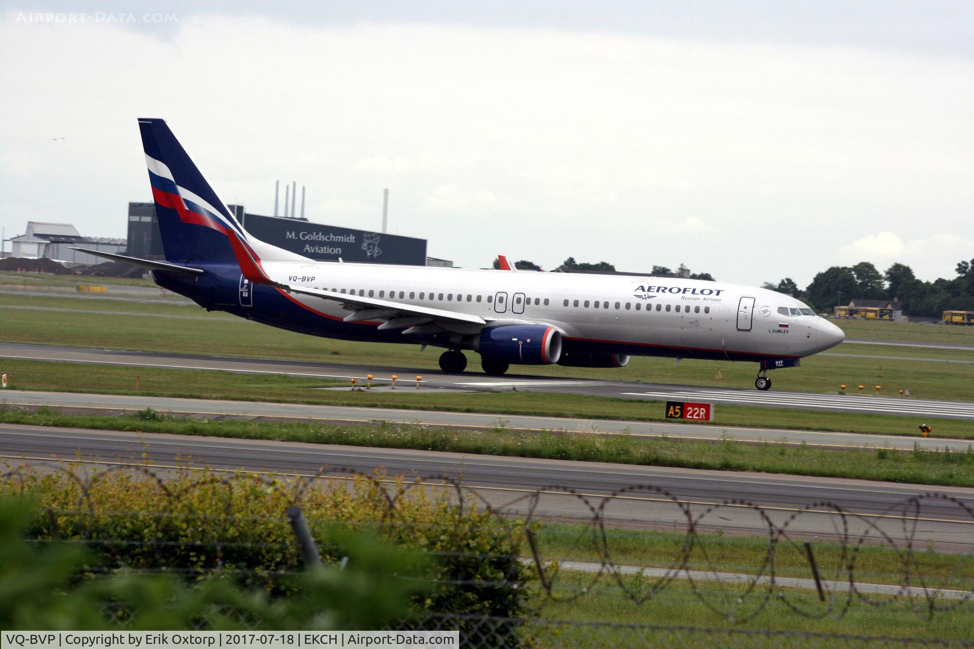 VQ-BVP, 2015 Boeing 737-8LJ C/N 41204, VQ-BVP taking off rw 22R