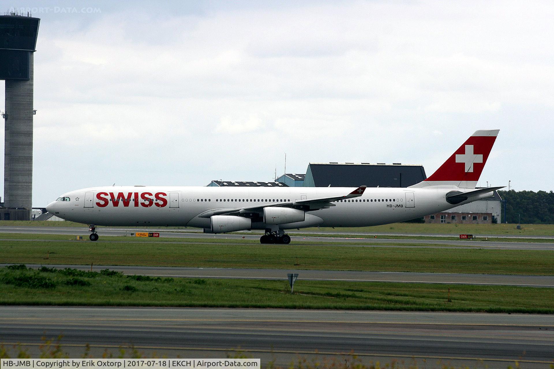 HB-JMB, 2003 Airbus A340-313 C/N 545, HB-JMB arrived rw 22L