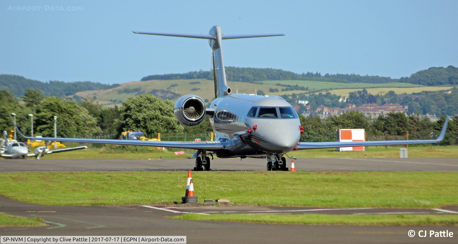 SP-NVM, 2015 Israel Aircraft Industries Gulfstream G280 C/N 2088, On the apron at Dundee