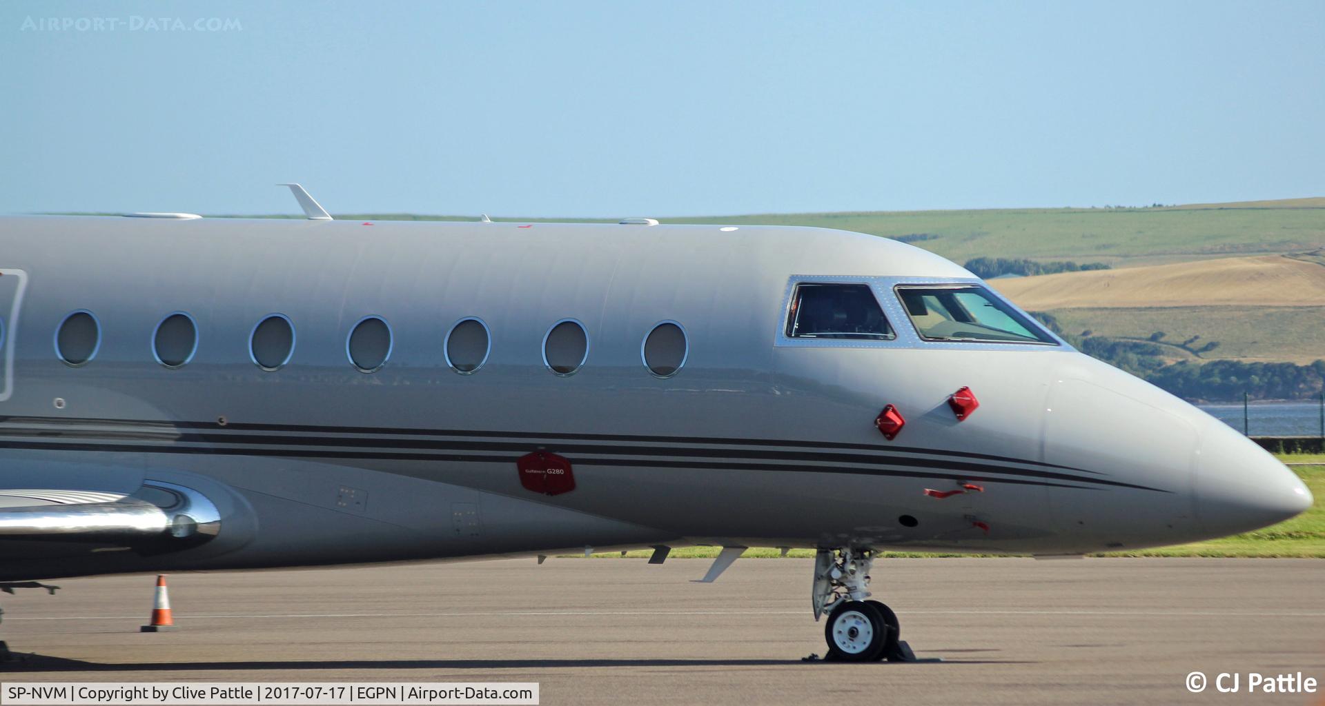 SP-NVM, 2015 Israel Aircraft Industries Gulfstream G280 C/N 2088, Close up at Dundee