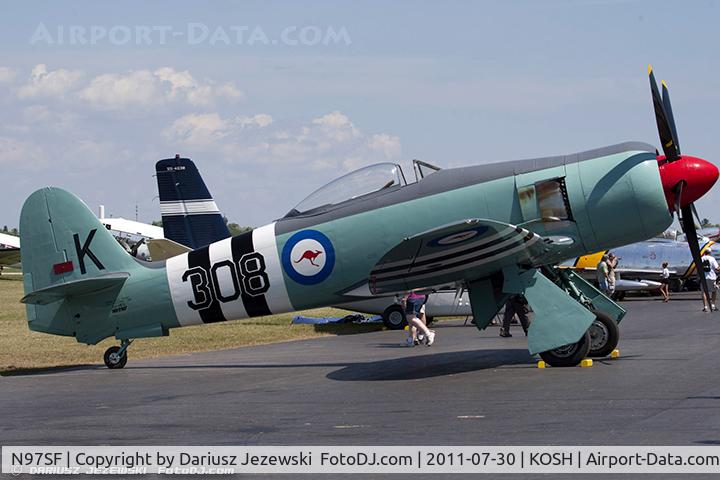 N97SF, 1952 Hawker Sea Fury FB.11 C/N 37729, Hawker Sea Fury FB.11 CN 37729, N97SF
