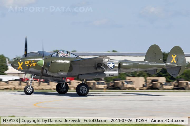 N79123, 1945 Lockheed P-38L-5 Lightning C/N 422-8235, Lockheed P-38L-5 Lightning Ruff Stuff CN 422-8235, NX79123