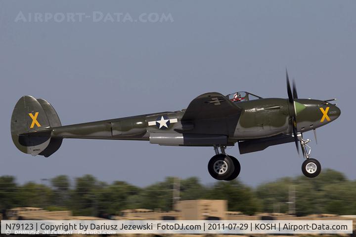 N79123, 1945 Lockheed P-38L-5 Lightning C/N 422-8235, Lockheed P-38L-5 Lightning Ruff Stuff CN 422-8235, NX79123