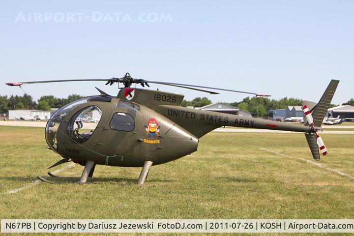 N67PB, 1968 Hughes OH-6A Cayuse C/N 480411, Hughes OH-6A CN 480411, N67PB