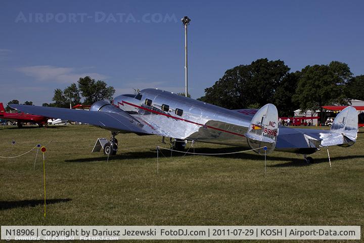 N18906, Lockheed 12A Electra Junior C/N 1277, Lockheed 12A Electra Junior CN 1277, NC18906