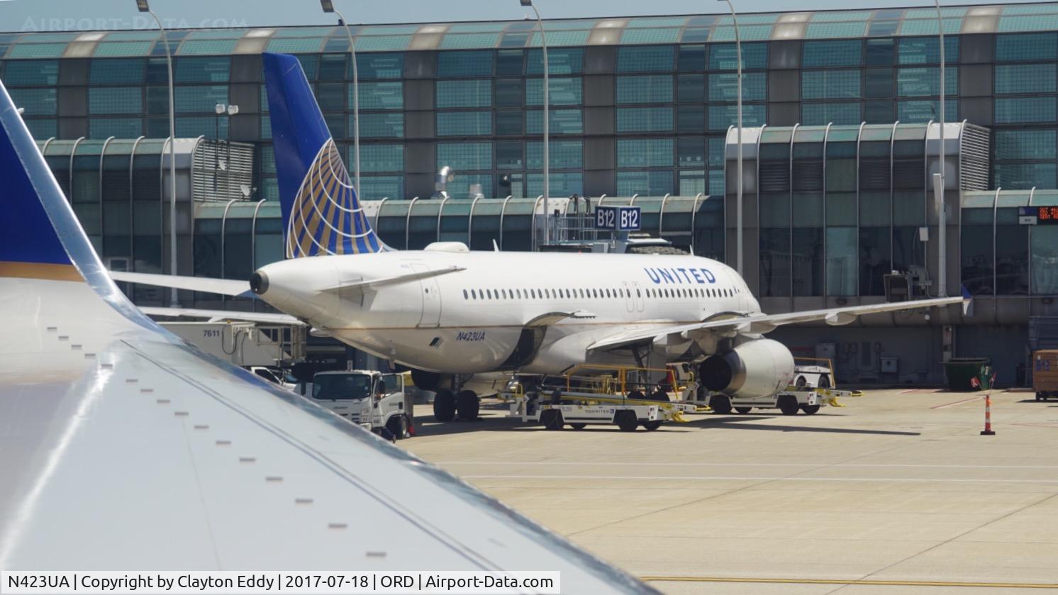 N423UA, 1995 Airbus A320-232 C/N 504, ORD 2017.
