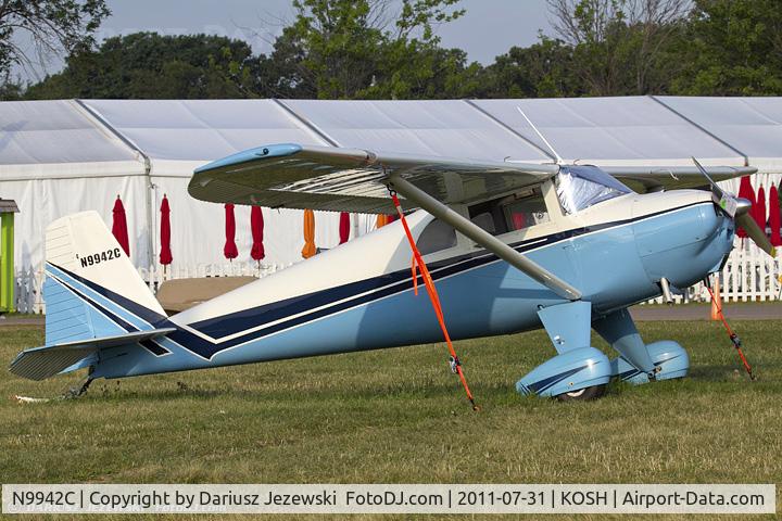 N9942C, 1959 Silvaire 8F C/N S-46, Luscombe 8F Silvaire CN S-46, N9942C