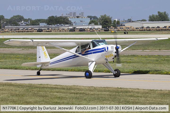 N1770K, 1946 Luscombe 8E Silvaire C/N 4497, Luscombe 8E Silvaire Deluxe CN 4497, N1770K