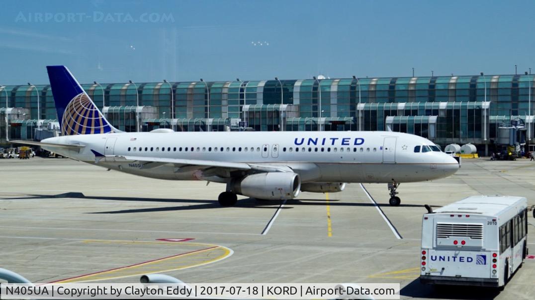 N405UA, 1993 Airbus A320-232 C/N 452, ORD 2017.