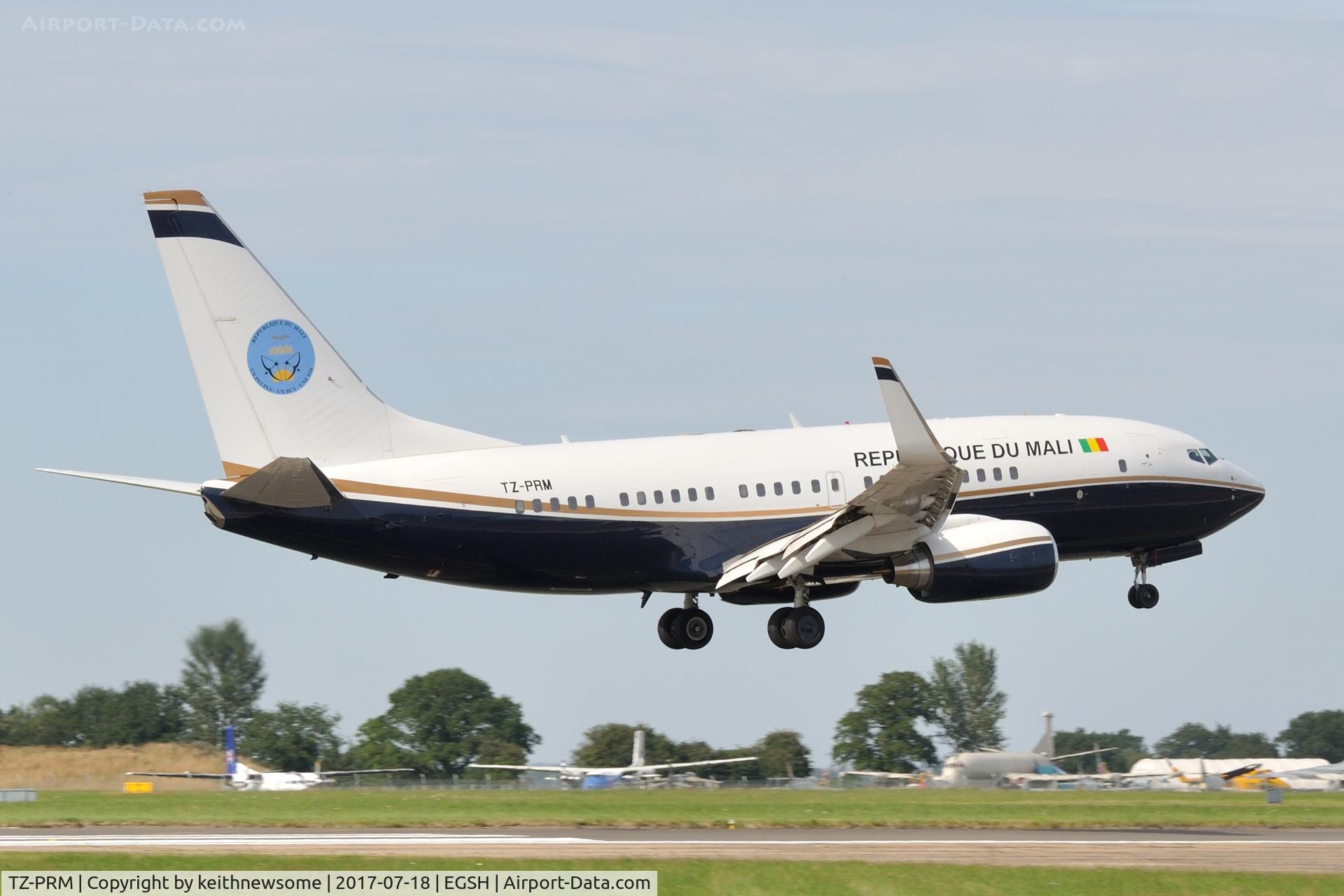 TZ-PRM, 1999 Boeing 737-7BC C/N 30328, Very Nice Arrival.