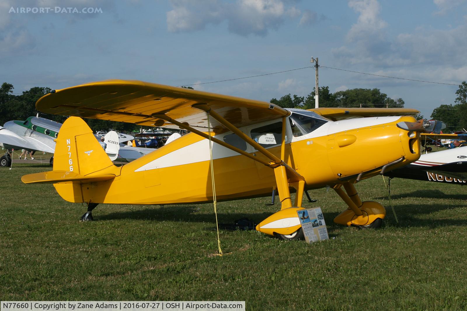 N77660, 1946 Fairchild 24R-46 C/N R46-360, At the 2016 EAA AirVenture - Oshkosh, Wisconsin