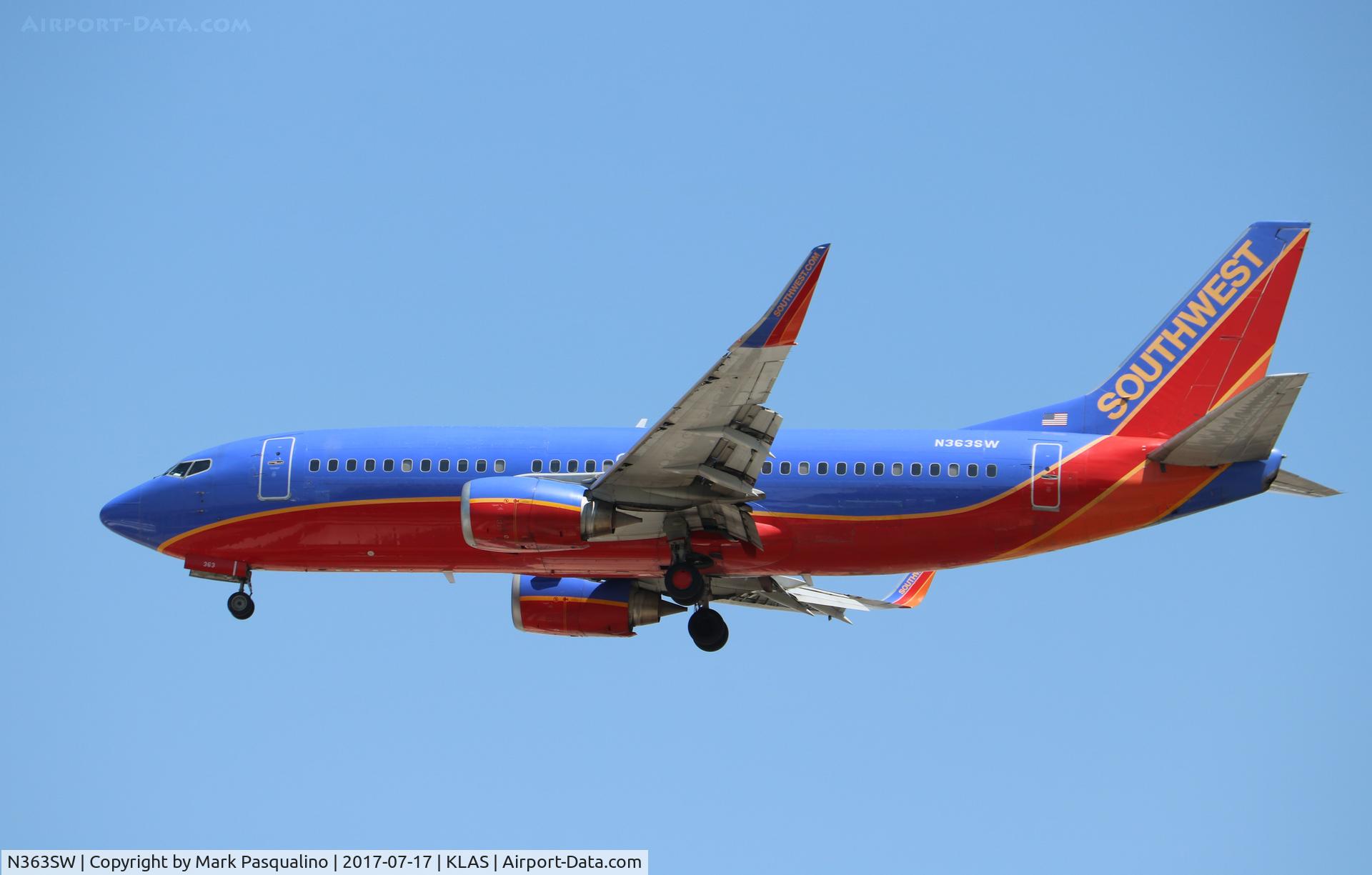 N363SW, 1993 Boeing 737-3H4 C/N 26574, Boeing 737-300