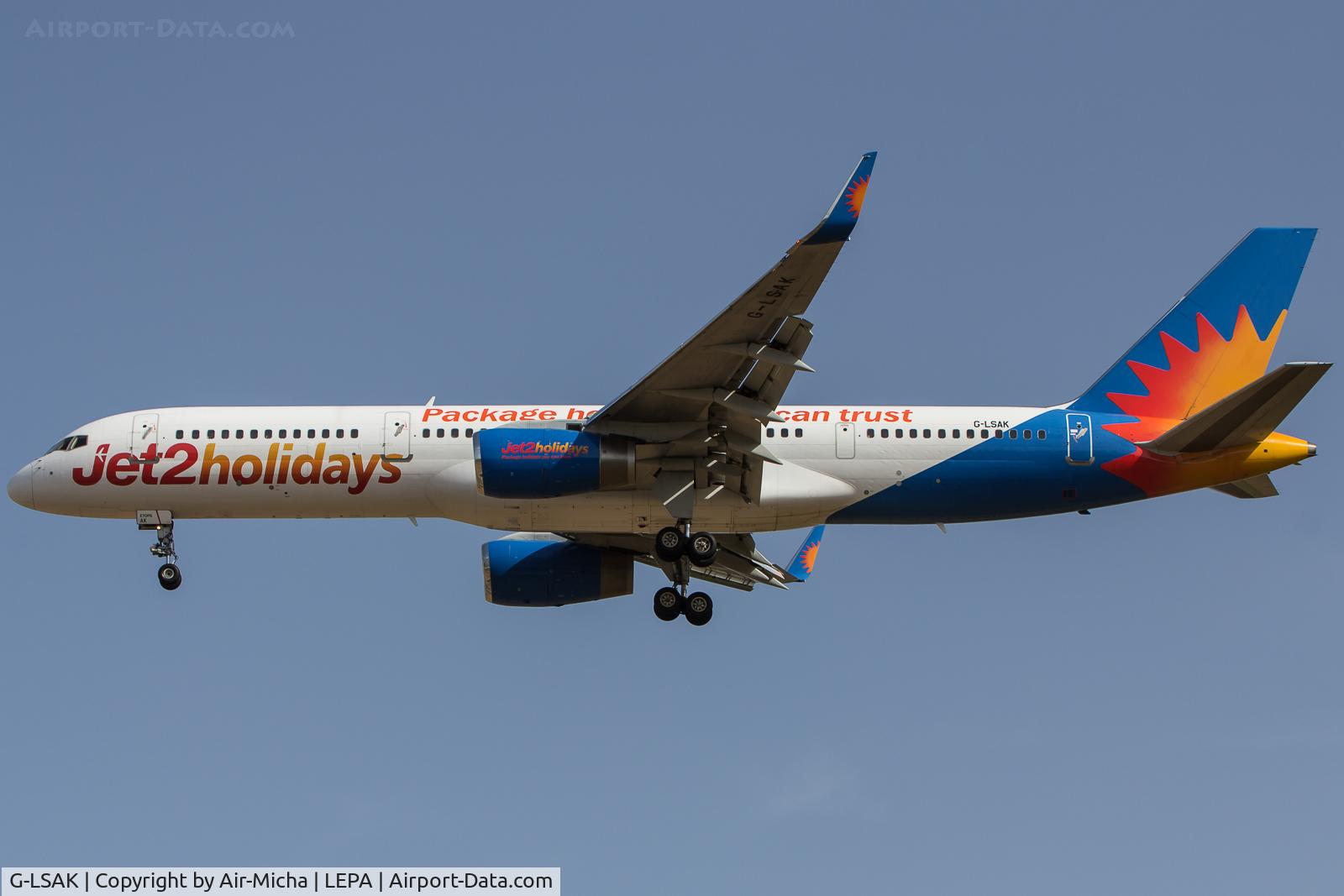 G-LSAK, 1996 Boeing 757-23N C/N 27973, Jet 2