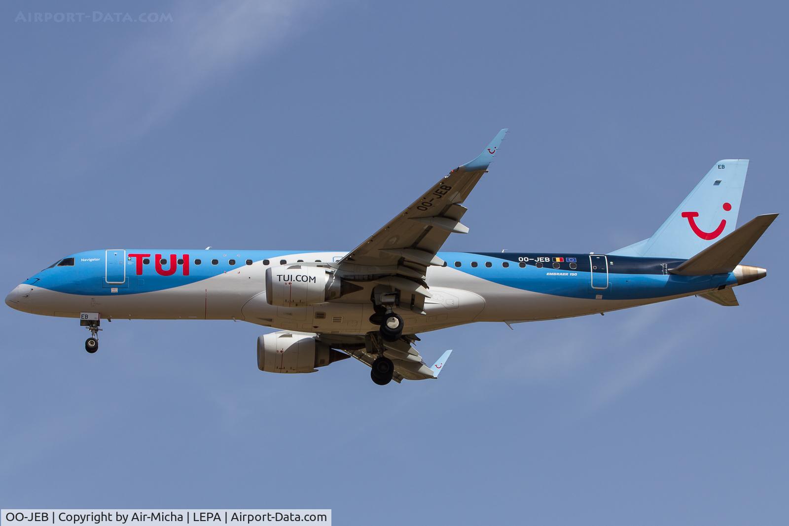 OO-JEB, 2013 Embraer 190STD (ERJ-190-100STD) C/N 19000607, TUI Air Belgium