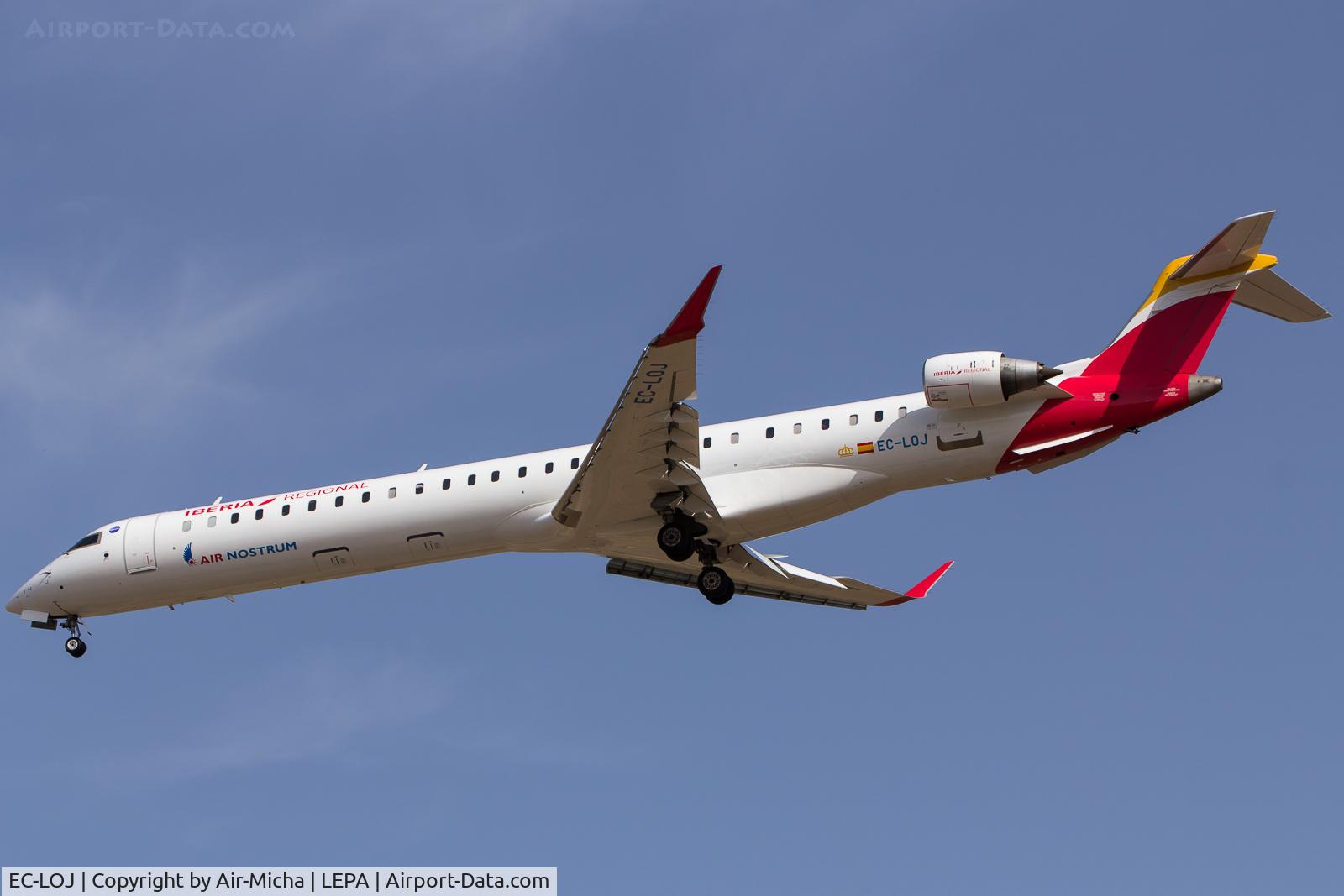 EC-LOJ, 2011 Bombardier CRJ-1000ER NG (CL-600-2E25) C/N 19018, Air Nostrum