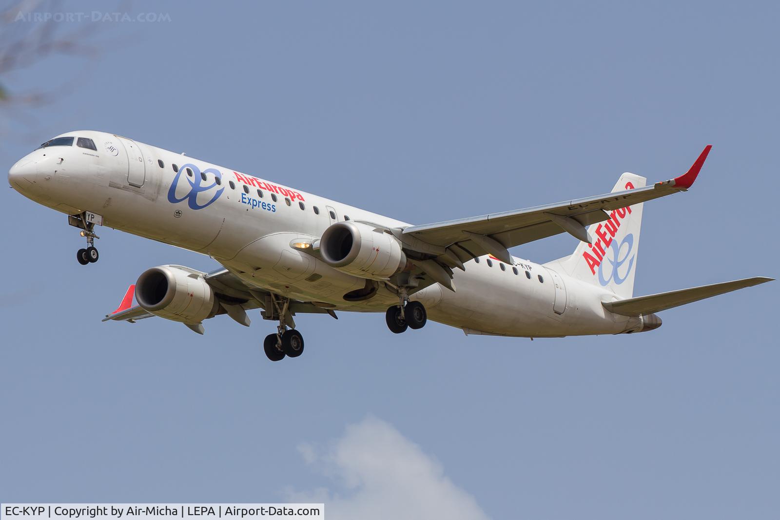 EC-KYP, 2010 Embraer 195LR (ERJ-190-200LR) C/N 19000281, Air Europa Express