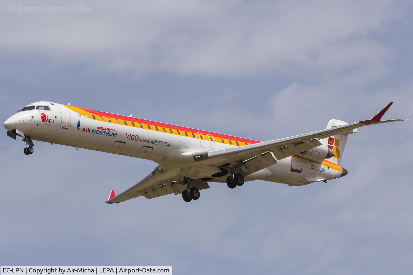 EC-LPN, 2012 Bombardier CRJ-1000ER NG (CL-600-2E25) C/N 19022, Air Nostrum