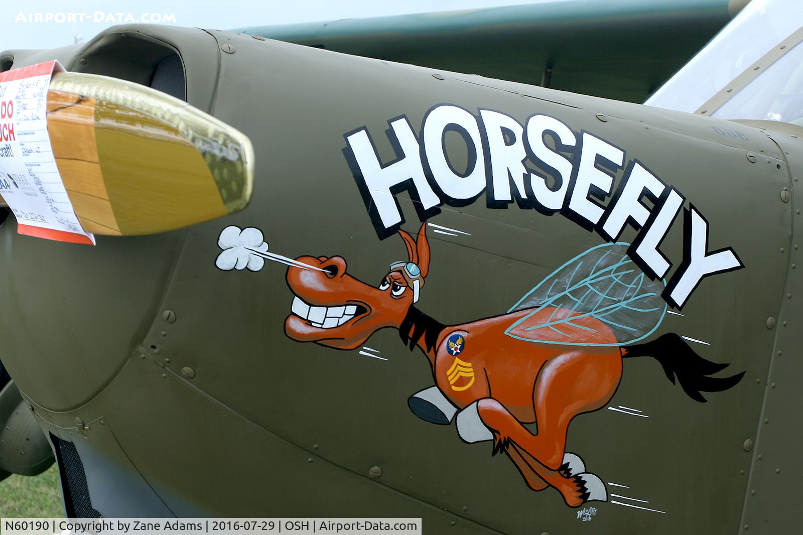 N60190, 1945 Stinson L-5 Sentinel C/N 76-91, At the 2016 EAA AirVenture - Oshkosh, Wisconsin