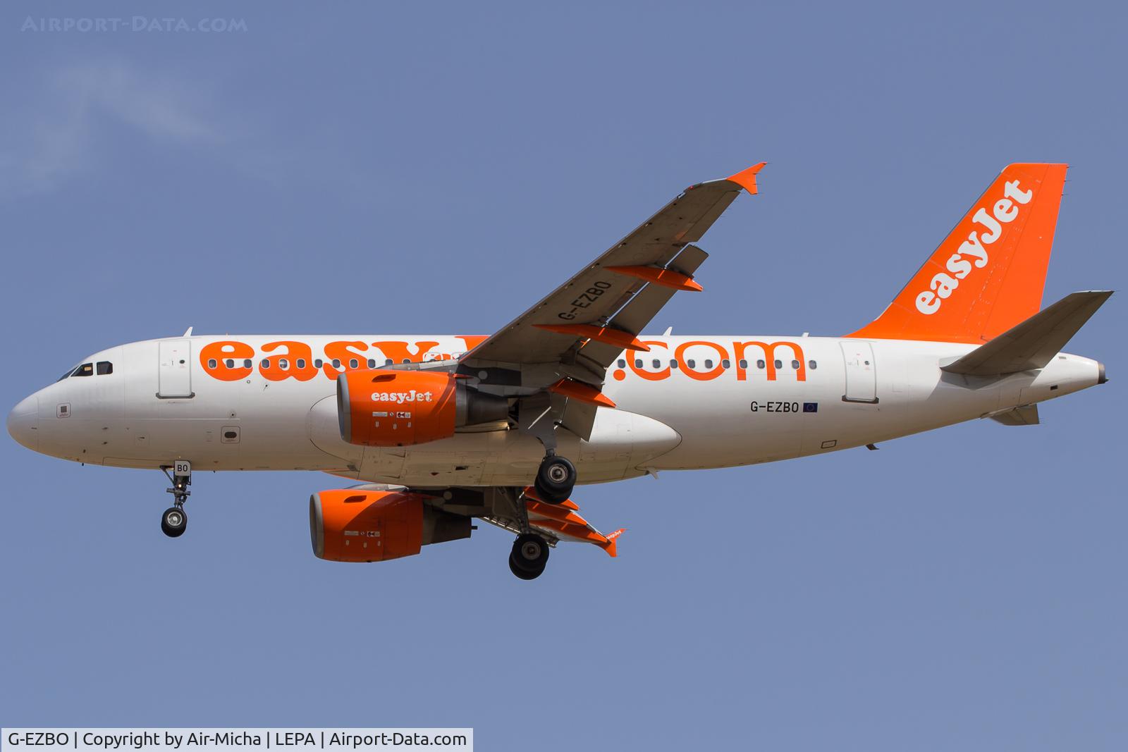 G-EZBO, 2007 Airbus A319-111 C/N 3082, EasyJet