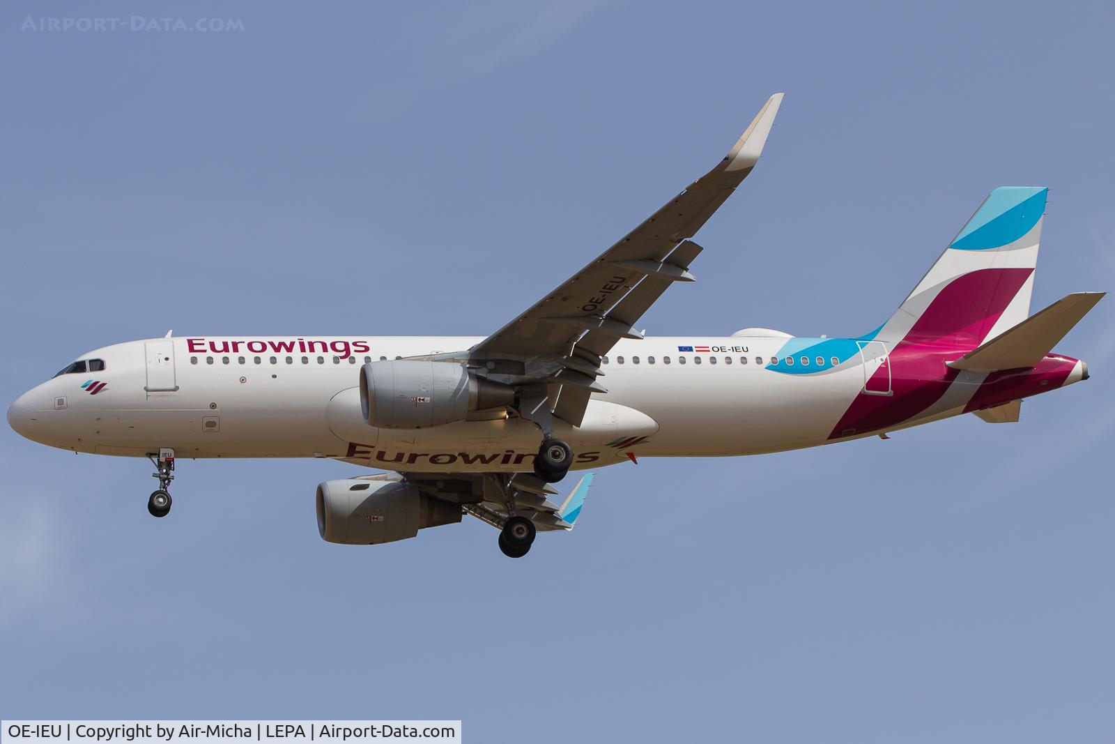 OE-IEU, 2016 Airbus A320-214 C/N 6953, Eurowings Europe