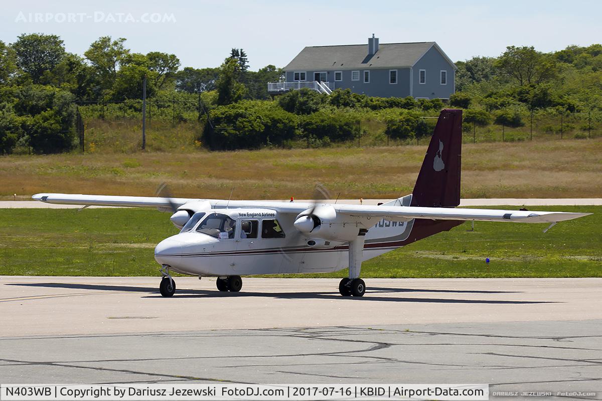 N403WB, 1969 Britten-Norman BN-2A-26 Islander C/N 46, Britten-Norman BN-2A-26 Islander CN 46, N403WB