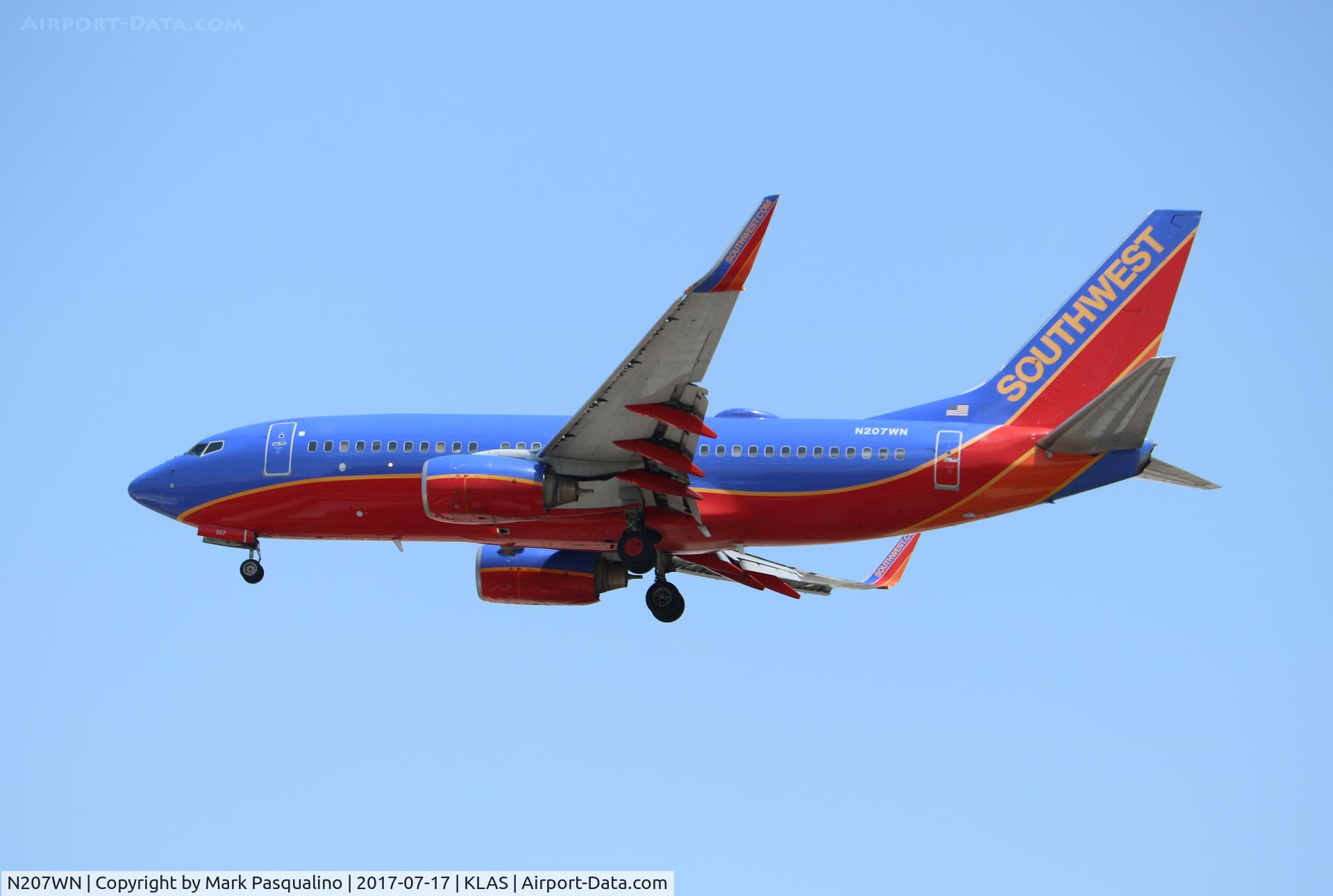 N207WN, 2005 Boeing 737-7H4 C/N 34012, Boeing 737-700