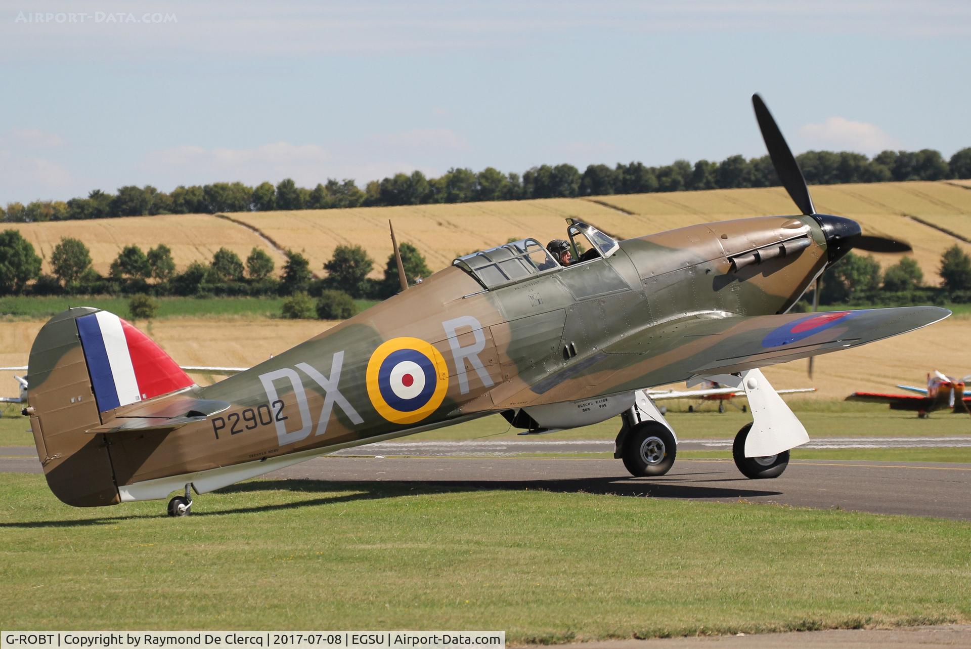 G-ROBT, 1940 Hawker Hurricane I C/N P2902, Flying Legends airshow.