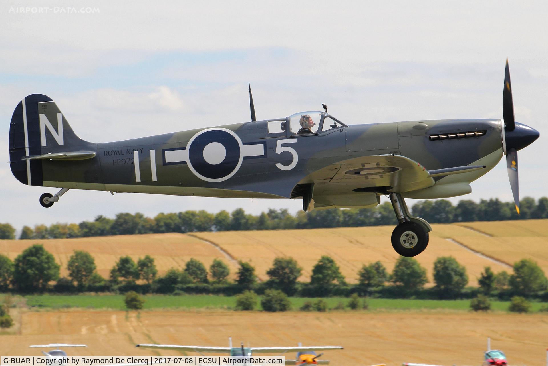 G-BUAR, 1944 Supermarine 358 Seafire LF.III C/N AIR/2605/C23(C), Flying Legends airshow.