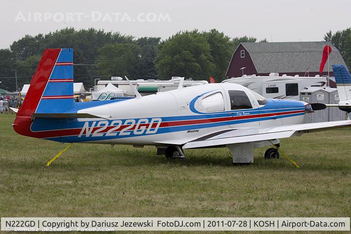 N222GD, 1962 Mooney M20C Ranger C/N 2185, Mooney M20C Ranger CN 2185, N222GD