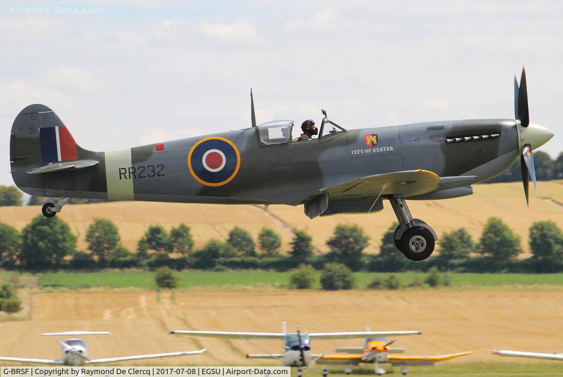 G-BRSF, 1943 Supermarine 361 Spitfire HF.IX C/N CBAF.IX.3279, Flying Legends airshow.