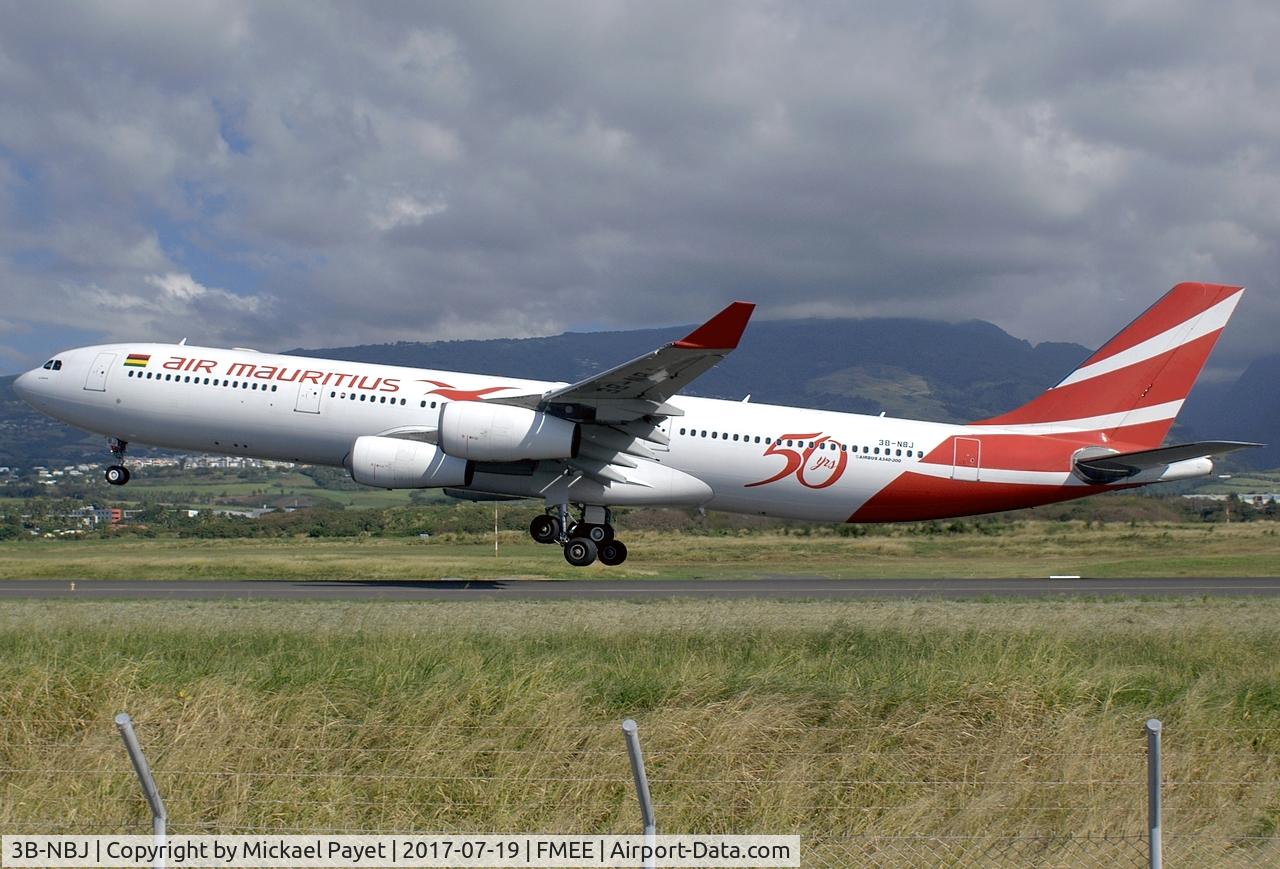 3B-NBJ, 2006 Airbus A340-313E C/N 800, With '50 yrs' stickers
