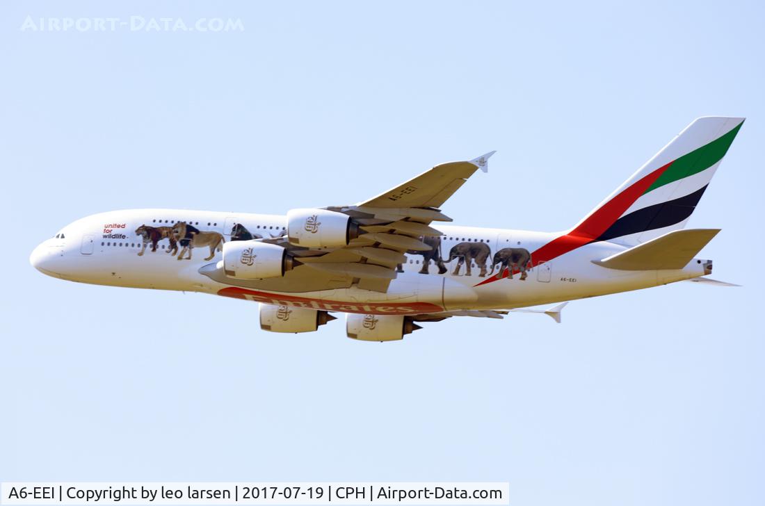 A6-EEI, 2012 Airbus A380-861 C/N 123, Copenhagen 19.7.2017