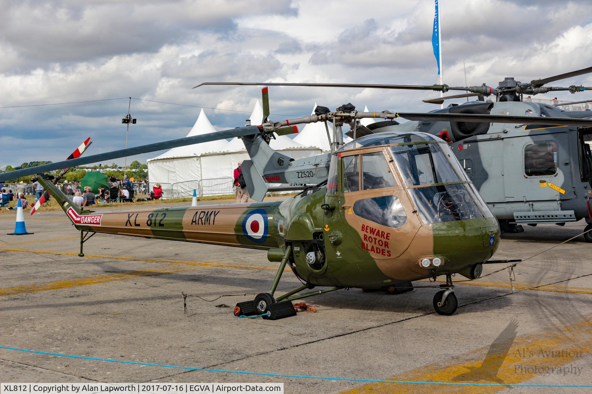 XL812, 1959 Saunders-Roe Skeeter AOP.12 C/N S2/5097, On static display at RIAT 2017