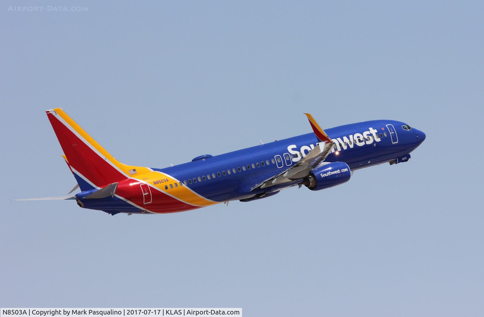 N8503A, 2016 Boeing 737-8H4 C/N 38813, Boeing 737-800