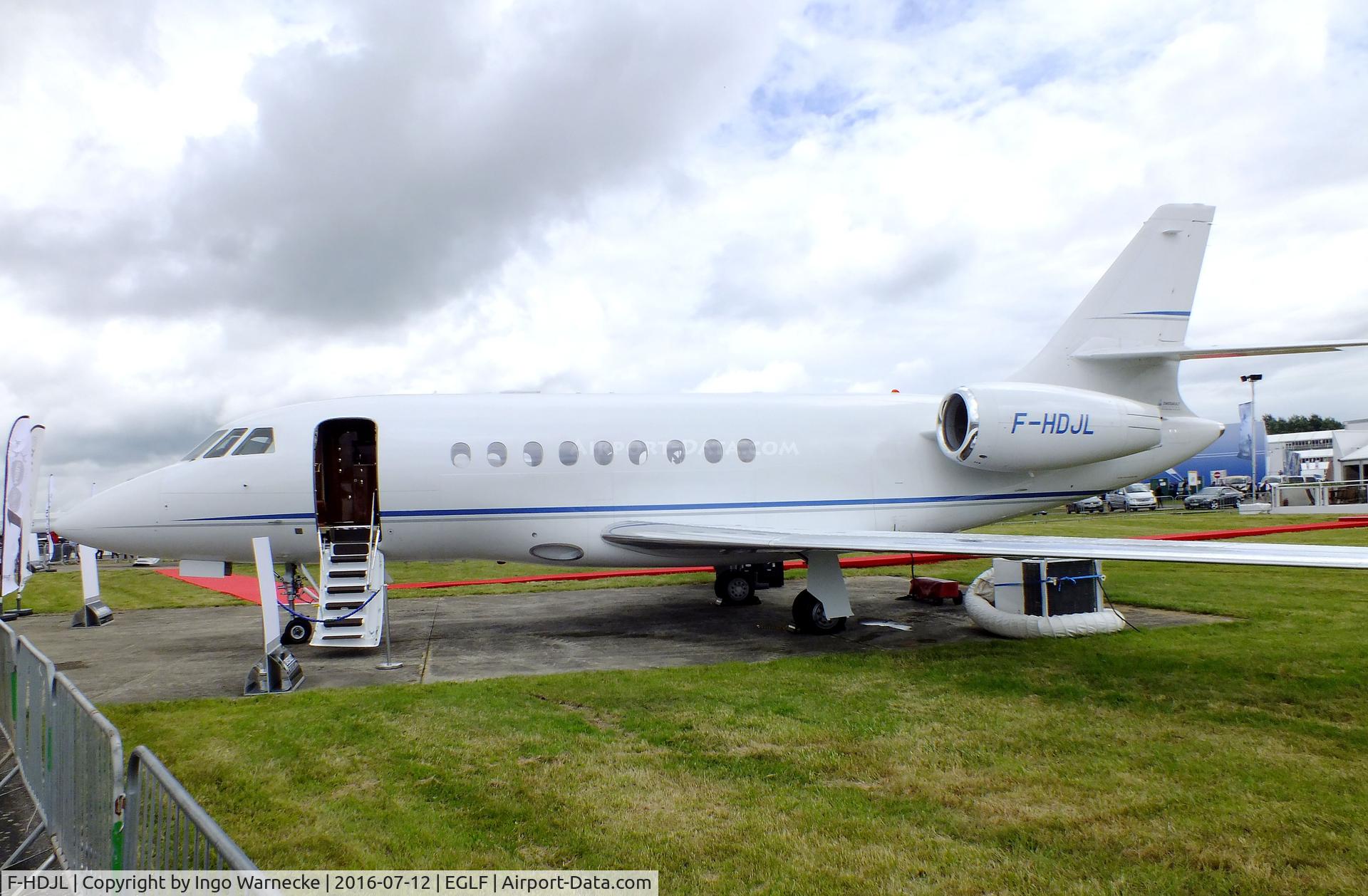 F-HDJL, 2009 Dassault Falcon 2000LX C/N 161, Dassault Falcon 2000LX at Farnborough International 2016